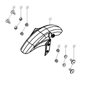 Front fender Kymco K-Pipe 125cc