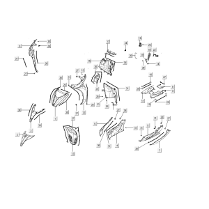 Front fender Kymco People S 50i E4 Blue