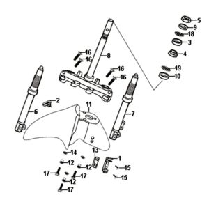 Front fender Sym Symphony ST euro4 (BK-7C) light black