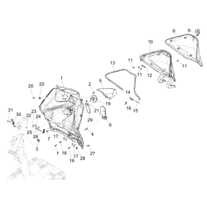 Piaggio Liberty 50 4-stroke front case (IGET euro 5)