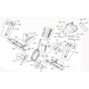 Front Fork-Mudguard China Joy black