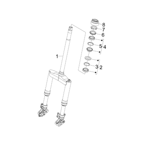 Front Fork/Steer Tube Gilera Runner 50 SP 2010-2017