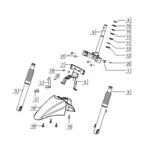 Front Fork - Shock Absorber Kymco People One 125i