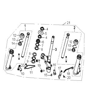 Front fork Generic Xor stroke 2009 2-stroke