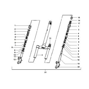Front Fork Gilera Runner 98-2005 2-stroke
