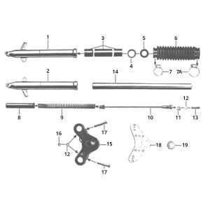 Zundapp GTS 50 517-40L0 front fork