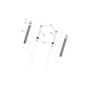 Front Fork II Aprilia SR 50 H2O ie+carb 2004-2009