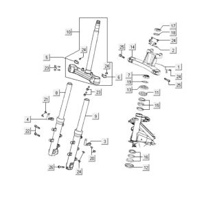 Front Fork Kymco Xciting 500i