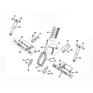 Front fork Neco Borsalino Uno 4-stroke