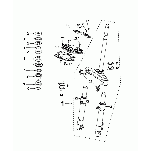 Front Fork Peugeot Django Euro 4