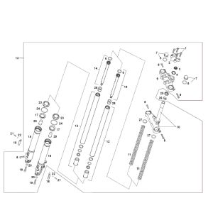 Front fork SENDA R X-TREME 2007 E2 3ED