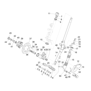 Front Fork Vespa Sprint 4-Stroke 3-Valve (Euro4 Injection IGET)
