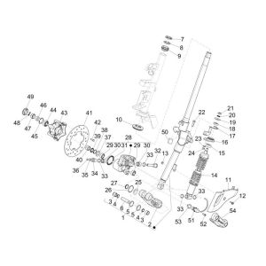 Front Fork Vespa Primavera 25km 4-stroke 2-valve