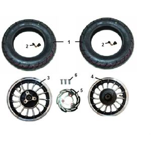 Front wheel - Rear wheel Riva Sport VX50S 4-stroke