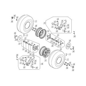 Front wheel Kymco MXU 300R