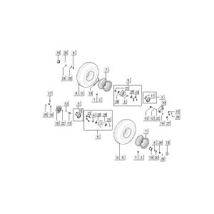 Front wheel Kymco MXU 50