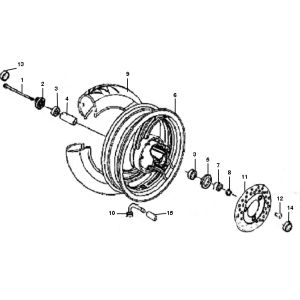 Front Wheel Btc Grande Retro 4-Stroke