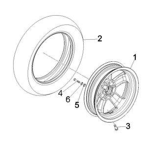 Front wheel GTS 125 IE