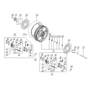 Front wheel Kymco People S 300i