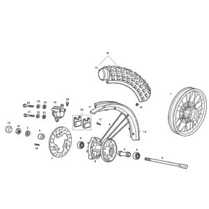 Front wheel SENDA R X-TREME 2007 E2 3ED