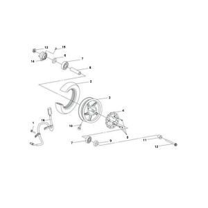 Front wheel Sym Jet Sport-X 2-stroke