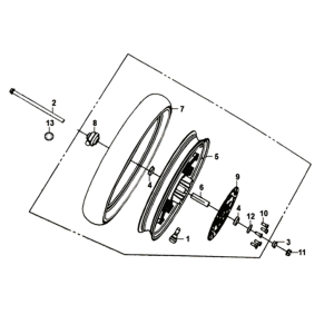 Sym Symphony ST E3 front wheel