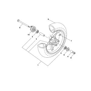 Front wheel Yamaha Aerox 2-stroke