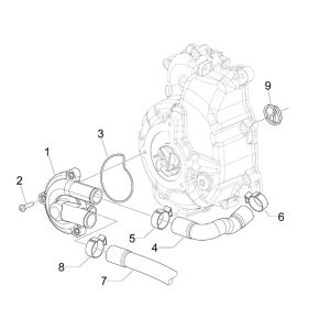 Piaggio Beverly 300 IE ABS E4 2016 - 2020 water pump (EMEA)