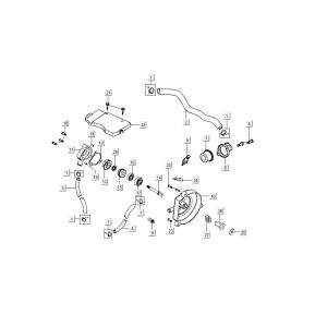 Water pump Kymco B&W LC 2-stroke silver