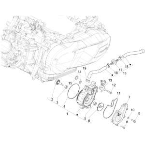 Piaggio Medley 150 4T IE ABS E4 2016-2020 Water Pump (EMEA)