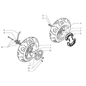 Wheels Beta Ark-k AC yellow-silver 2-stroke