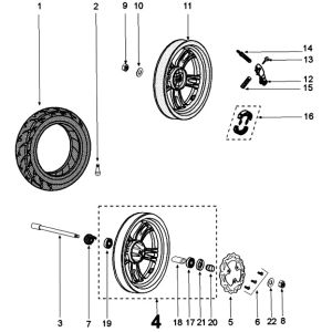 Wheels Peugeot Kisbee euro4