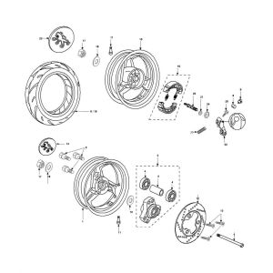 Wheels Peugeot Speedfight 2 AC E2 2-Stroke