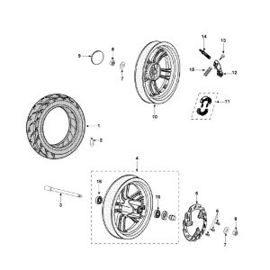 Wheels Peugeot Speedfight 3 AC 2-Stroke