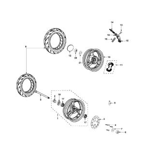 Wheels Peugeot Vivacity 3 4-Stroke