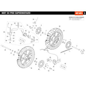 Wheels Rieju MRT pro SM white 2010 2-stroke