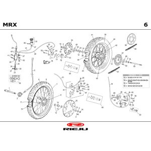 Wheels Rieju MRX blue 2004 2-Stroke