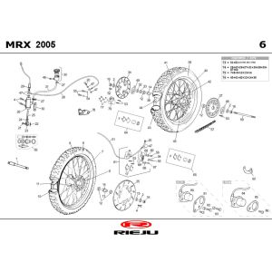 Wheels Rieju MRX blue 2006 2-Stroke
