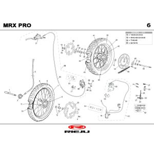 Wheels Rieju MRX orange 2004 2-Stroke