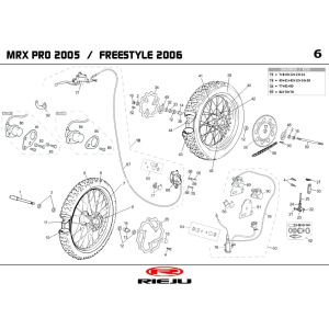Wheels Rieju MRX pro blue 2006 2-Stroke