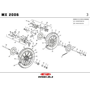 Wheels Rieju MX blue 2010 2-Stroke
