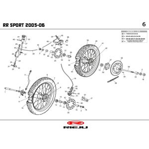 Wheels Rieju RR sport red 2005 2-Stroke