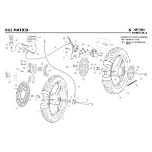 Wheels Rieju Rs2 yellow 2005 2-stroke