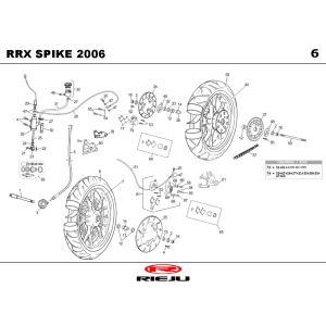 Wheels Rieju Spike-x white 2009 2-Stroke