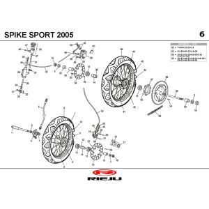 Wheels Rieju Spike blue 2005 2-stroke