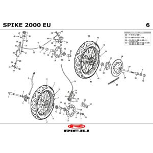Wheels Rieju Spike sports orange 2002 2-stroke