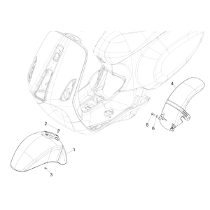 Wheel Space - Fender Vespa 4-stroke 3-valve (euro4 injection IGET)