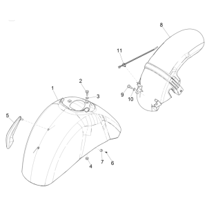 Wheel Space - Vespa GTS 125 4T E5 ABS 2021 Fender (EMEA)