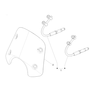 Windshield - Windows Vespa GTS 125 4T E5 ABS 2021 (EMEA)