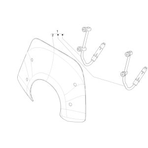 Windshield- Windows Vespa Primavera 125 4T 3V IE ABS